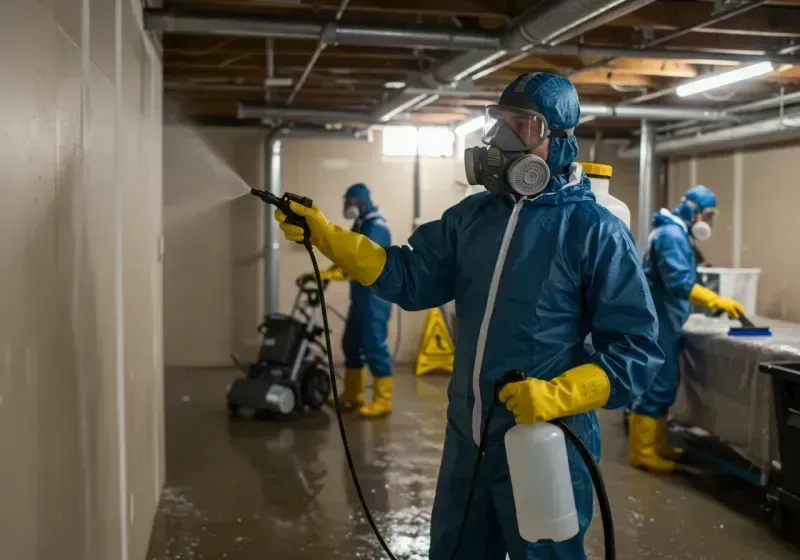 Basement Sanitization and Antimicrobial Treatment process in Allegany, NY